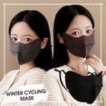 thumbnail image 2 of Unisex Winter Cycling Face Mask, 5D Fishbone Thermal Fleece Windproof Neck Gaiter for Cold Weather Protection, Outdoor Sports Skiing Motorcycling, One Size, 2 of 8