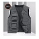 thumbnail image 4 of Chaleco de Carga Para Hombres, Ropa de Trabajo, Abrigo Sólido, Cuello Levantado, Sin Mangas, Chaqueta Sin Capucha, Camisetas Sin Mangas Odeerbi ODB175880, 4 of 9