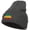 Dk Grey, variant on Rasta Cali Bear Embroidered Long Beanie - Black OSFM