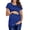 Sky Blue, variant on Women's O-Neck Printing Loose Fashion Short Sleeve Maternity Clothes Tops