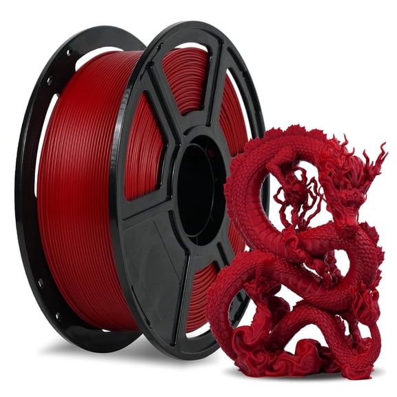 FLASHFORGE Rapid PLA Filament 1.75mm Ruby Red, 500mm/s High Speed Printing, 3D Printer 1kg Spool, Dimensional Accuracy /- 0.02mm, Enjoy Exceptional Print Quality