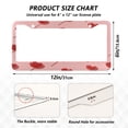 thumbnail image 7 of Aluminum License Plate Frame 2 Pack Car Exterior Accessory Car Tag Holder for Front Rear Plates Cars Decor Red Heart-shaped Lollipops, 7 of 7