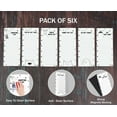 thumbnail image 5 of Inkdotpot Pack of 6 Funny Magnetic Dry Erase List For Fridge, Wipe Clean w/ NoStain, Quick Notes Shopping & Grocery List Whiteboard for Fridge, 8.75" x 3.8"(Cute Animals), 5 of 6