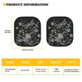 thumbnail image 5 of FOR U DESIGNS Dragonfly Flowers Car Window Sun Shades Foldable Car Sunshades for Windshield 2 Pieces Automotive Accessories for Van Sedan Truck Keep Your Vehicle Cool, 5 of 5
