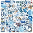 thumbnail image 1 of 50 pegatinas Winter Blue para álbum de recortes, ordenador portátil, guitarra, W, 1 of 2