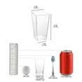 thumbnail image 3 of Tall Square Clear Plastic Dessert Cup for Serving Tasting Party Desserts, Appetizers, and Small Portions - Disposable Shot Glass Shooter Cups, Appetizer Bowls Trifle Bowl Tumbler Shooter, 3 of 6
