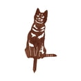 thumbnail image 2 of Estaca de jardín, letrero de jardín, silueta de gatito, estatua de hierro, escultura de animal, altura 30 cm, adorno de jardín, placa para al, 2 of 8
