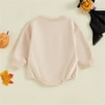thumbnail image 4 of Mercatoo Baby Halloween Clothes 𝐍ewborn Boys Girls Bubble Romper Sweatshirt Ghos𝘁 Pattern Long Sleeve Crewneck Outfit, 4 of 5