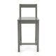 thumbnail image 4 of Taburete de bar Amazon Basics de madera con respaldo gris, juego de 2, 4 of 7