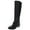 Black, variant on ALFANI Womens Black Buckle Accent Comfort Stretch Arch Support Kallumm Round Toe Block Heel Zip-Up Riding Boot 5 M