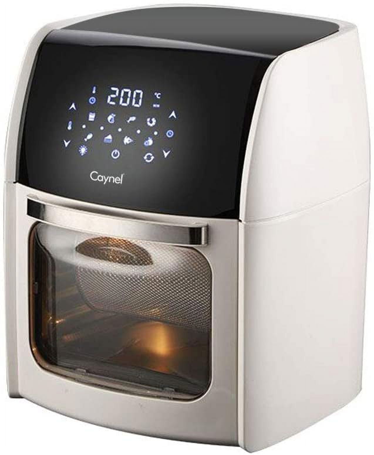  Caynel 12.7 Quart Digital Air Fryer with Rotisserie,  Dehydrator, Convection Oven, 8 Presets to Air Fry, Roast, Dehydrate, Bake &  More, Glass Viewing Window, Accessory Kit and Recipe Book Included, Large