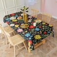thumbnail image 3 of Pioneer Flower Floral Print Pattern Rectangle Tablecloth 60"x120", Waterproof Polyester Table Cloth, Wipeable Spillproof for Dining Camping Indoor Outdoor, 3 of 6