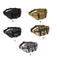 thumbnail image 4 of Yuarrent Riñonera con hebilla, cremallera multifuncional, impermeable, camuflaje, para hombre, riñonera, deporte, Camping, escalada al aire libre Mochilas de mochilero camuflaje verde Yuarrent OD022570-04, 4 of 6