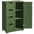 thumbnail image 6 of Yaheetech Modern Wooden Bathroom Storage Cabinet with 4 Drawers and Cupboard, Green, 6 of 7