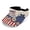 250th Anniversary Patriotic Pattern, variant on Rainbow Zebra Stripe Sports Visor for Men, Polyester Fabric Empty Top Design Lightweight Sun Visor Cap for Jogging Picnics Outdoor Rides