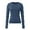 001-Navy, variant on LINGLANG Womens Long Sleeve Shirts Fitted Tops Stretchy Base Layer Basic Tight Thermal Undershirt