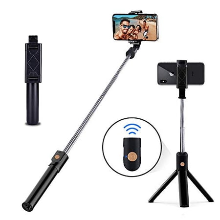 HEHUI Selfie Stick Tripod Stand Holder Extendable with Bluetooth Remote Compatible with Samsung Galaxy S7/7 Plus /S8/8 plus/S9/9 Plus iOS and Android Cellphone/Phone X/Phone 8/8 Plus