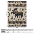 thumbnail image 4 of Nawypu Retro Moose Bedding Throw Blanket,Vintage Rustic Cottage Elk Deer Farmhouse Country Style All Season Flannel Soft Warm Microplush Lightweight Thermal for Sofa Bed Bedroom, 4 of 6