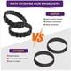 thumbnail image 2 of 4 Packs Tires Replacement for IRobot Roomba Series 500 600 700 800 900 and I7 E5 E3 Sweeping Robot W, 2 of 5