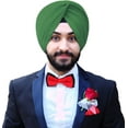thumbnail image 1 of eloria Sikh Traditional Turbans Punjabi Pagri Turban Dastar Cotton Voile Turban Madhurani Turban Dashmesh Pagri, 1 of 1