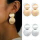 thumbnail image 5 of Guardurnaity 1 par de pendientes de aleación, colgante de oreja, placa redonda de larga duración a prueba de óxido Multicolor, regalo de fiesta exquisito Ropa, zapatos y accesorios Miscelánea Oro Guardurnaity AP019011-01, 5 of 6