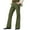 Army Green, variant on WIZUTIZ 70s Disco Pants for Men Dressy Bell Bottom Flat Front Stretch Flare Pants Vintage Disco Dance Western Cowboys Outfits