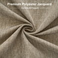 thumbnail image 3 of Inosoo Faux Linen Fabric Square Tablecloth, 52"x52" Stain and Wrinkle Resistant Washable Table Cover, Mocha, 3 of 13