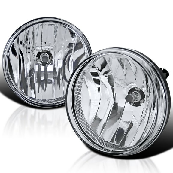 Spec-D Tuning Clear Lens Fog Lights H8 Bulbs Switch Included Compatible with 2007-2013 GMC Sierra 1500 L R Pair Assembly