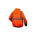 thumbnail image 2 of Pyramex RZH33 Type R Class 3 Hi-Vis Black Bottom Hooded Sweatshirt, Hi-Vis Lime Green, 4XL, 2 of 3