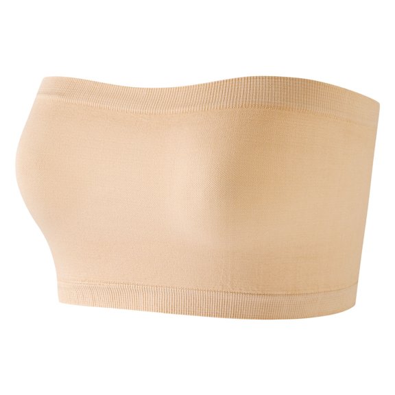 cocolona Push Up Strapless Bras for Women Wireless Bandeau Supportive Bras Underwire Padded Tube Bras
