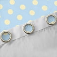 thumbnail image 4 of Homewish Teens Female Men Polka Dots Black Out Curtains,Blue Yellow Curtains Pack of 2 (42x63 Each),Minimalist Vintage Geometric Circle Bedroom Curtains,Super Cozy Room Decor, 4 of 6