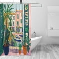 thumbnail image 2 of Yayeee Shower Curtain with Hooks 72"x72" Waterproof Fabric Bathroom Hanging Decor, Window Scene, 2 of 5