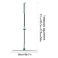 thumbnail image 3 of SLYNSHome Floor Squeegee Scrubber Household Broom - 1 Pcs Broom and Clip - 2 Pcs Wiper Strip - Adjustable Telescopic Pole - for Shower,Bathroom,Kitchen,Glass,Tile (19.7x30 inch), 3 of 9