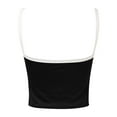 thumbnail image 3 of Fgnfyis Women's Tank Tops Women's Summer Neck Sleeveless Crop Tank Color Block Slim Fit Casual Summer Tops for Women Black M, 3 of 3