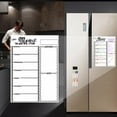 thumbnail image 4 of Kitchen Adhesive Weekly Plan Board Note Table for Kitchen Refrigerator Chalkboard Sticky Board  White, 4 of 7