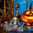 thumbnail image 7 of BiFandian Halloween Skeleton Decorations Outdoor, Skull Ground Breaker Stakes, Outdoor Scary Halloween Yard Lawn Garden Decorations, 7 of 7