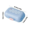 thumbnail image 3 of Ovzne Travel Soap Case - Leakproof Transparent Plastic Container With Lid, 4.13X3.22X1.81In - Portable Bar Soap Dish For Bathroom, 3 of 6