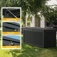 thumbnail image 2 of CIRUI 320 Gallon Outdoor Storage Box with Lockable Lid, Extra Large Waterproof Patio Resin Deck Box Home Storage Box for Patio, Cushions,Toys, Black, 2 of 10