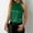 #138-Green, variant on Women's Halter Neck Sleeveless Tank Top, Solid Color with Round Neck and Back Button Closure, Satin Fabric for Casual Wear, Daily Use, and Summer Outfits