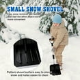 thumbnail image 6 of Vivicreate Small Snow Shovel for Kids & Adults, Lightweight Aluminum Snow Shovel with Durable PP Blade, Detachable Handle for Car, Driveway & Yard | Pala de Nieve Portátil para Auto y Niños, 6 of 8