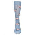 thumbnail image 2 of MeMoi Men's Flying Pigs Bamboo Crew Socks - Mens - Male, 10-13, Denim Heather, 2 of 3