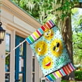 thumbnail image 5 of Hello Grimacing Sun Decorative Funny Garden Flag Double Sided 12x18 Inch, 5 of 6