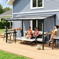 thumbnail image 3 of Leukture 8ft Wall Mounted Lean to Metal Awnings Bar Counter Accessories (No Awning), 3 of 5
