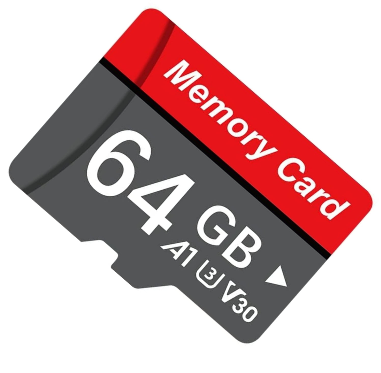 Odrey 64GB Class 10 U3 V30 microSDXC Flash Memory Card for Dash Cam - 100MB/s, Class 10, U3, V30, A1, 4K UHD, Full HD, UHS-I, Micro SD