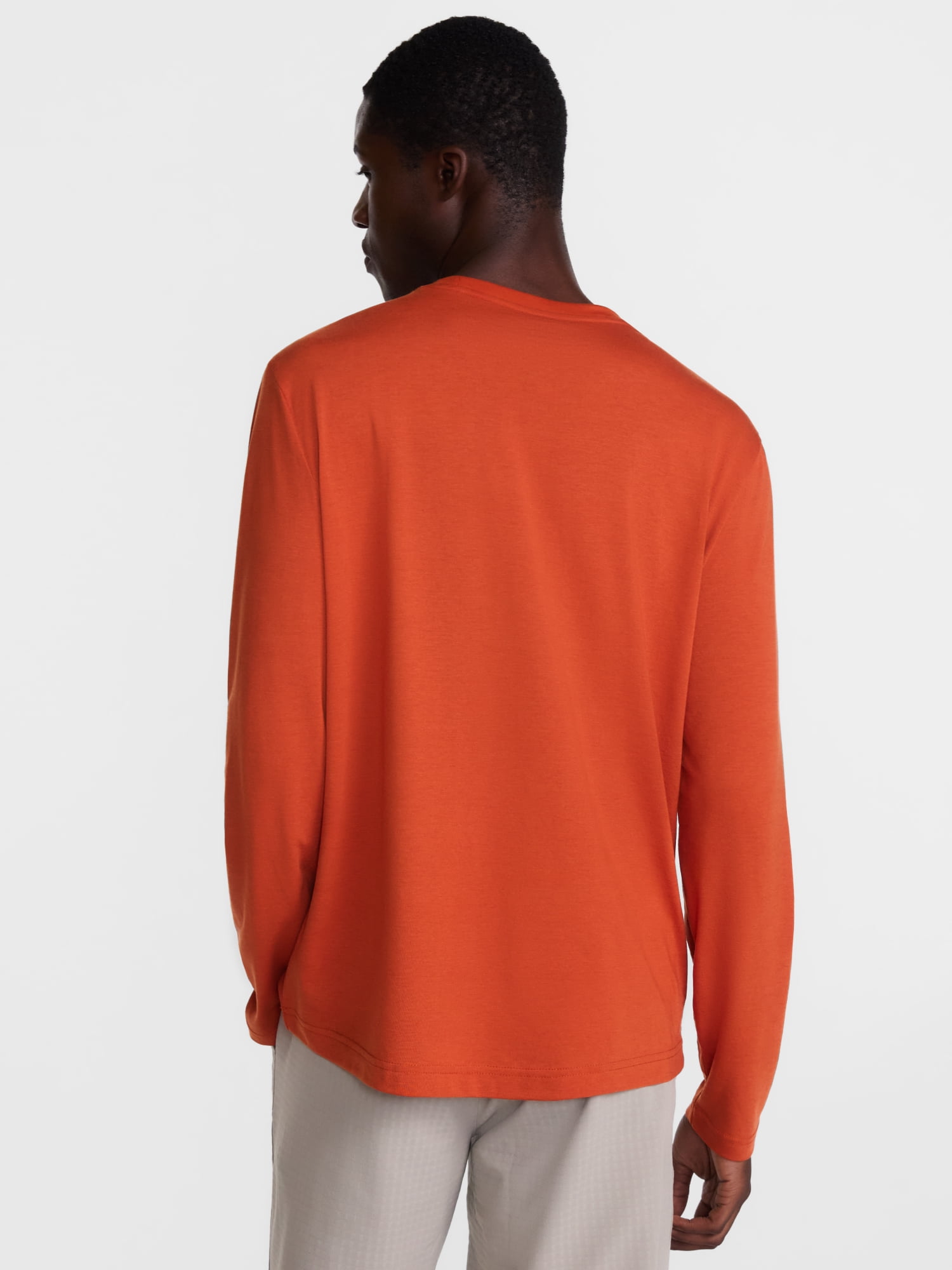 Athletic Works Men's and Big & Tall Men's Tri-Blend Tee with Long Sleeves, Sizes XS-4XLT