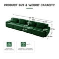 thumbnail image 4 of FFH Cloud Sofa Sectional, 150" Oversize Modern Boneless Couch with Tufted Design (Green, 4 Seater), 4 of 13