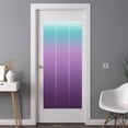 thumbnail image 3 of Turquoise Purple Window Privacy Film Stripe Gradient Decorative Glass Window Film UV Blocking Static Cling Non-Adhesive Sticker Covering for Home Door 35.4x78.7 inches, 3 of 5