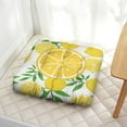 thumbnail image 3 of Cute Lemon Print Pillow&nbsp;- 22x22 Inch Large Floor Cushion, Dutch Velvet, Kawaii Lemon Lover Pattern for Yoga & Kids Room, 3 of 7