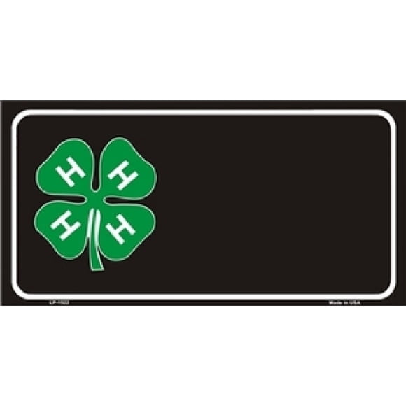 4 H Noms Sans Plaque d'Immatriculation Offset sur Plaque