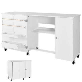 Holly & Martin Lydia White Sewing Table - Walmart.com